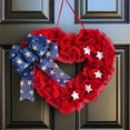 thumbnail image 4 of Party decorations, Heart decorations for Party, 18 in, Red decorations, Blue decorations, Heart Wreath for Door, Patriotic Themed Events, 1 Pc, 4 of 8