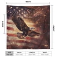 thumbnail image 3 of American Flag Eagle Bathrobe Plush Bathrobe Cozy Unisex Winter Bathrobe Warm Water Absorbent, 3 of 9