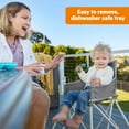 thumbnail image 3 of Bright Starts Pop 'N Dine Portable High Chair, Grey, Unisex, Infant, 3 of 16