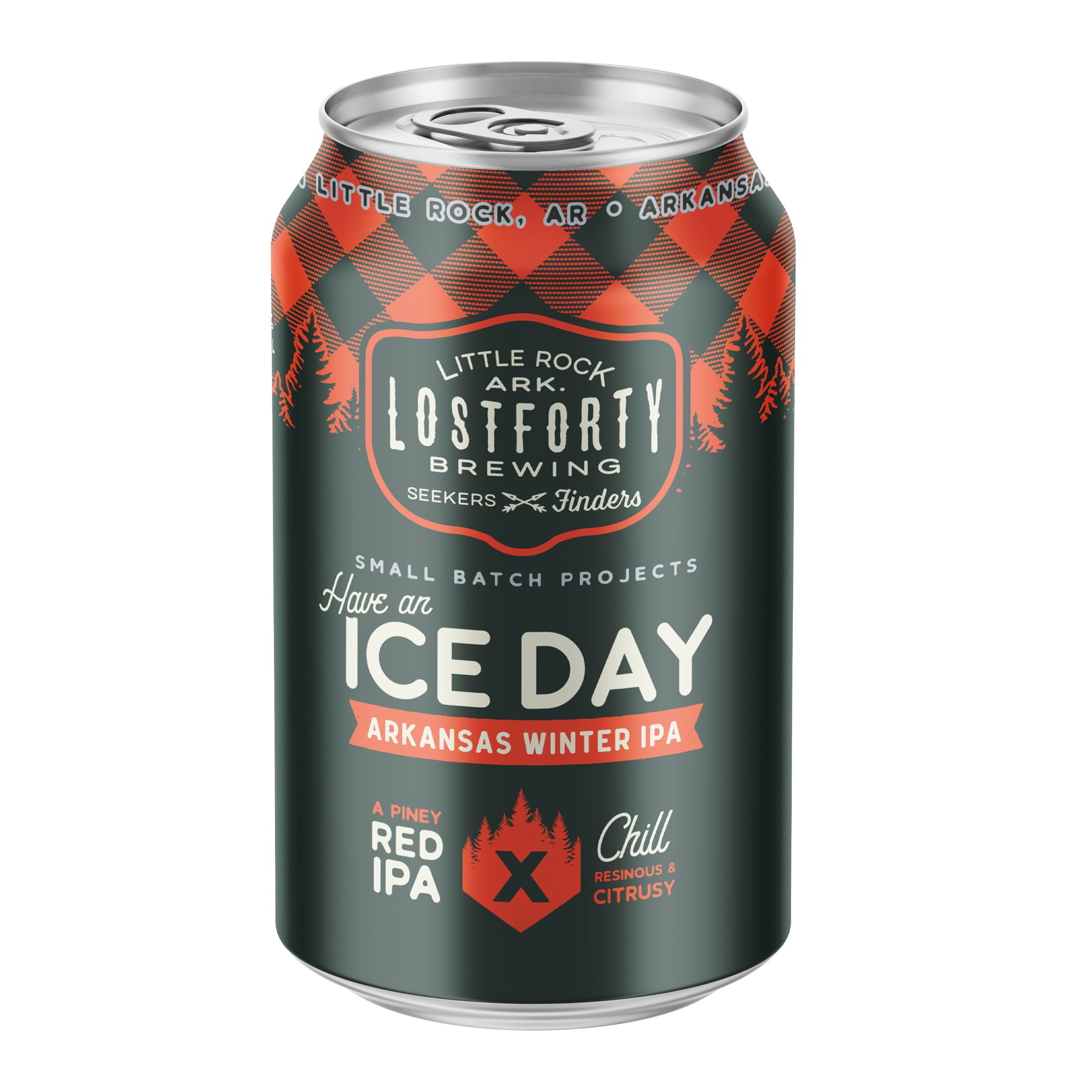Lost Forty Brewing Ice Day India Pale Ale,12 fl oz 6 Pack Cans, 6.0% ABV