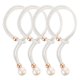thumbnail image 4 of Curtain Ties Straps Curtain Holdback Home Decoration 10.2X2.4X1.2in Pearl Bead Design Luxury 4Pcs, 4 of 4