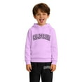thumbnail image 5 of Autumn Winter Girls' 2-Piece Hoodie Pullover & Sweatpants Set – Long Sleeve Casual Outfit with Letter Print, Hooded Toddler Fall Winter Wear, 5 of 6