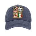 thumbnail image 3 of 2026 Soccer Fan Hat USA Canada Mexico Football Event BaseballHat Unisex Polyester, 3 of 6