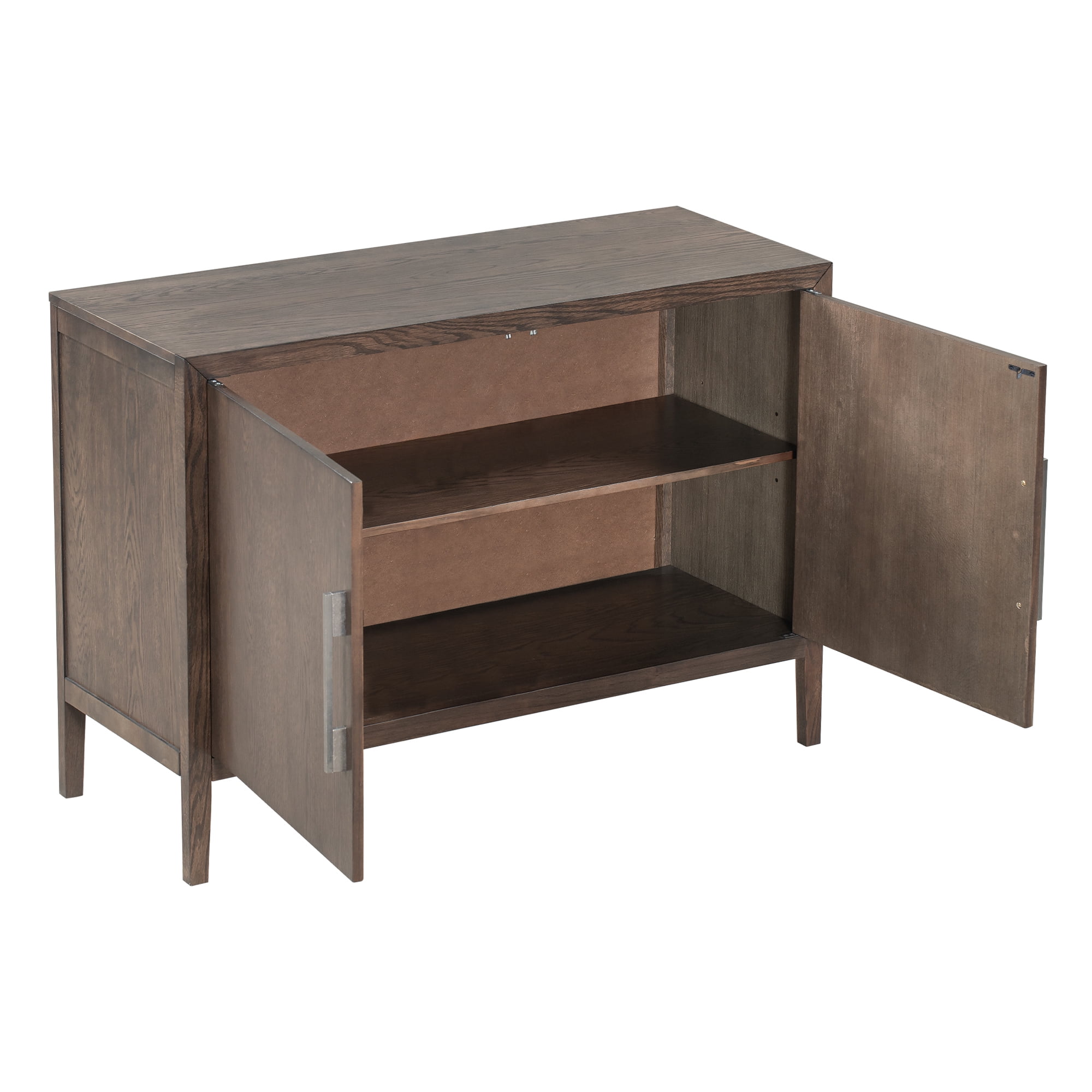 Aukfa Wood Accent Cabinets with Doors,Buffet Storage Cabinet for Hallway, Entryway, Living Room,Espresso
