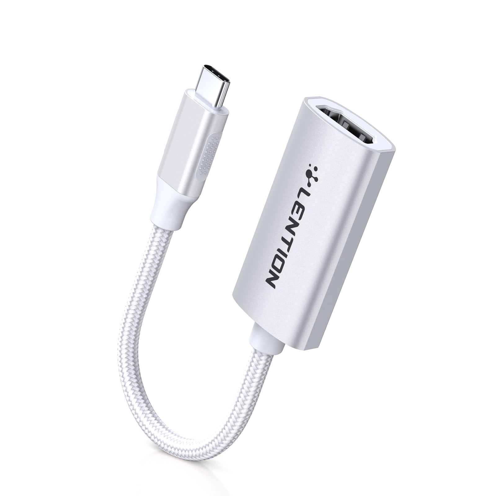 LENTION USB C to HDMI Adapter,4K/60Hz Digital AV Compatible 2023-2016 Pro iPad/Surface/Mac Air,Samsung S21/S20/S10/Note 21/20(CU607,Silver) - Walmart.com