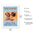 thumbnail image 2 of Kubrick's Lolita - with James Mason, Shelley Winters, Peter Sellers & Sue Lyon - Vintage French Film Movie Poster by Roger Soubie c.1962 - Bamboo Fine Art 290gsm Paper (Unframed) 12x16in, 2 of 3