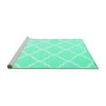 thumbnail image 2 of Ahgly Company Machine Washable Indoor Square Trellis Turquoise Blue Modern Area Rugs, 8' Square, 2 of 4