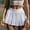 White#09, variant on Wowcloth Womens Solid Color High Waist Pleated Skirt Spring Summer Mini Skirt Zipper Tennis Skirt