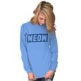 thumbnail image 5 of Crazy Cat Lady Meow Kittycat Lover Women's Long Sleeve T Shirt Brisco Brands 3X, 5 of 6
