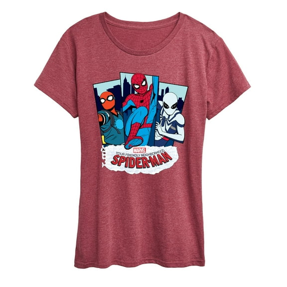 Marvel Your Friendly Neighborhood Spider-Man - Spider Suits - Women's Short Sleeve Graphic T-Shirt