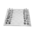 thumbnail image 2 of shieny International Glass Chess Set 10 Inch Chess Board and 32 Clear Glass Pieces Chess Gift for Adults Beginners, 2 of 7