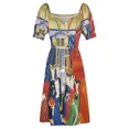 thumbnail image 4 of Vestido sin mangas de La Reina Isabeau de Baviera para mujer, 4 of 6