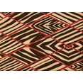 thumbnail image 1 of Ahgly Company Tapis d'Intérieur Lavables en Machine Rectangle Transitionnel Peru Brun, 7' x 9', 1 of 7