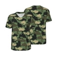 thumbnail image 3 of Daiia Camouflage Shark Mens Baseball Jersey Button Down Shirts Short Sleeve Sports Uniforms-Small, 3 of 9