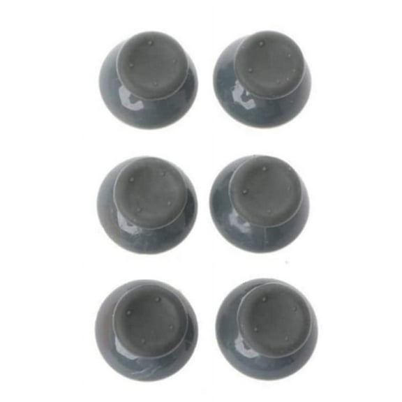Lot Of 6 3D Analog Thumb Stick Caps For Xbox 360 Controller Gray