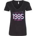 thumbnail image 3 of Inktastic Born in 1985 Throwback Birthday Women's V-Neck T-Shirt, 3 of 5