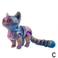 thumbnail image 1 of 3d Printed Cute Kitten Tail Can Be Retracted And Movable Joints Children'S Gift Toy Model Car Ornaments, 1 of 9