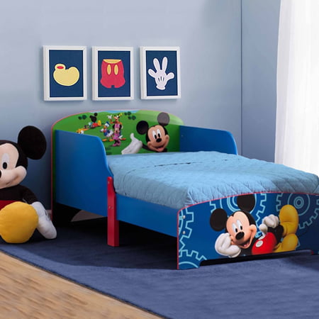 Delta Children Disney Mickey Mouse Plastic Toddler Bed Multiple Forms