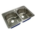 thumbnail image 6 of Transolid Meridian 33'' L x 22'' W Double Basin Drop-in Kitchen Sink, 6 of 6