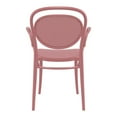 thumbnail image 4 of Compamia Marcel XL Resin Outdoor Arm Chair Marsala, 4 of 7