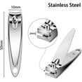 thumbnail image 4 of 28 Pcs Fingernail Nail Clippers Bulk Stainless Steel Toenail Clippers Thick Portable Travel Manicure Kit for Men and Women(Simple Style), 4 of 4