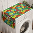 thumbnail image 1 of Colorful Washing Machine Organizer, Abstract Paintbrush Strokes in Jumble Chaotic Geometry Creative Grunge Print, Anti-slip Fabric Top Cover for Washer and Dryer, Multicolor, by Ambesonne, 1 of 1