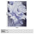 thumbnail image 4 of Chilfamy Flower Petals Flannel Throw Blanket for Bed Couch Sofa Chair All Seasons Soft Plush Blanket 40x50in, 4 of 6