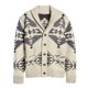thumbnail image 2 of Suéter de otoño e invierno a la moda para hombre, chaqueta cárdigan holgada de gran tamaño de colores mezclados Fridja po4225, 2 of 9
