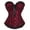 Red, variant on HCYSFG Women Halloween Corset Top Red Black Lace Bustier Strapless Sweetheart Neck Bow Detail Gothic Outfit