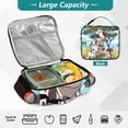 thumbnail image 4 of ALAZA Cute Cows Family and Tree Lunch Box Insulated Lunch Bag Cooler Tote with Shoulder Strap, 4 of 7