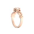 thumbnail image 3 of 14K Rose Gold 1.00 CT natural peach/pink VS Morganite Ring Flower Leaves Leaf, 3 of 4