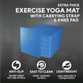 thumbnail image 2 of BalanceFrom 24-Pack 24”x24” Interlocking Foam Puzzle Exercise Mat, 3/4” Thick, Blue, 2 of 11