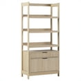 thumbnail image 6 of Walker Edison Transitional Wide Bookshelf with Drawers, Coastal Oak, 6 of 20