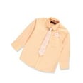 thumbnail image 2 of Kids World Boys' Dress Shirt & Tie - peach, 16 (Big Boys), 2 of 4