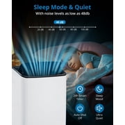 14,000 BTU Portable Air Conditioner Cools Up to 750 Sq.Ft, 3-IN-1 Quiet Portable AC Unit with Remote Control & Installation Kits for Large Room, Smart/Sleep Mode, Auto Swing, 24H Timer