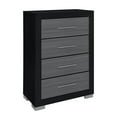thumbnail image 4 of Emma Black and Gray Wood Full 5PC Bedroom Set, 4 of 8