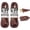 Brown, variant on Iron Forge Cable 2 Pack 25 ft White Extension Cord with 3 Outlets - 16/2 SJTW 2 Prong Indoor Extension Cord with Multiple Outlets