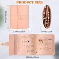 thumbnail image 2 of PU Leather Travel Jewelry Organizer Case, Portable Book Design Jewelry Case, for Ring Pendant Stud Earring Necklace Bracelet, Organizer Storage Holder Boxes, 2 of 7