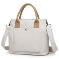 thumbnail image 1 of Canvas Crossbody Bags Large-capacity Shoulder Bag Crossbody Handbag for Shopping, 1 of 10