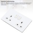 thumbnail image 4 of Zócalo Eléctrico, erosión con erosión Elegante Retardante PC Base Base Socket 13A Switch Switch Dual Switch Dual Gang Exquisite Craftsmanship For Home Hotel, 4 of 7