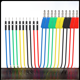 thumbnail image 1 of Cable de prueba de silicona flexible y suave con conector banana apilado para placa de pruebas, línea de prueba eléctrica P1532, 1 of 2