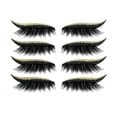 thumbnail image 1 of 4 pares de pegatinas reutilizables para delineador de ojos y pestañas, impermeables, reutilizables, fáciles de usar y quitar., 1 of 9