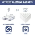 thumbnail image 6 of 100% Cotton Terry Kitchen Towels, 6 Pack Dish Cloths for Washing Dishes, Super Soft and Absorbent Dish Towels Rags, 15x25 Inch, Navy, 6 of 9