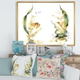 thumbnail image 2 of Designart 'Tropical Fish With Air Bubble and Algae' Traditional Framed Canvas Wall Art Print, 2 of 5