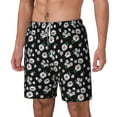 thumbnail image 2 of Uemuo Daisies Flowers Pattern Mens Swim Trunks Quick Dry Board Shorts with Mesh Lining, Stretch Beach Shorts Quick Dry No-Chafing Board Shorts-Medium, 2 of 9