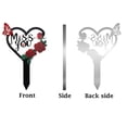 thumbnail image 7 of Outdoor Yard Decorations Metal Garden Decor Dad Memorial Grave Marker, Cemetery Flowers for Grave, 7 of 7