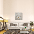 thumbnail image 3 of Global Gallery's 'Antlers and Poppies II Sq Greige' by Elyse DeNeige Stretched Canvas Wall Art, 3 of 4