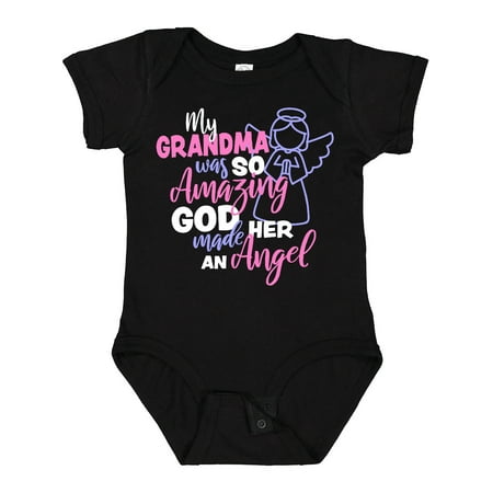 

Inktastic My Grandma Was So Amazing God Made Her an Angel Gift Baby Girl Bodysuit