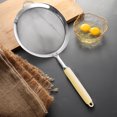 thumbnail image 3 of Hariumiu 304 Stainless Steel Mesh Strainer Ergonomic Handle Fine Mesh Filter Spoon Wire Flour Sifter Sieve Metal Colander Skimmer Kitchen Supplies, 3 of 8