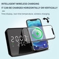 thumbnail image 3 of XGFHYJEH Alarm Clock, Digital clocks, Atomic Clocks, Alarm Clock with Usb Charge Port, with USB Charger, Temperature Display, Wireless Charging, Light, for Office Tabletop Bedroom Bedside, 3 of 7
